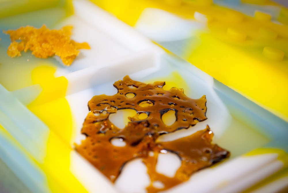Image of Shatter and Wax next to each other