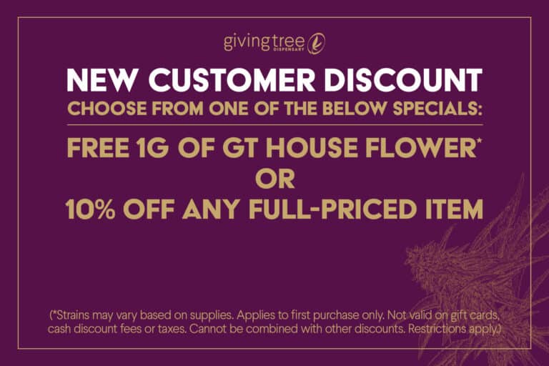 Giving Tree first time customer discount