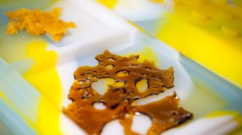 Image of Shatter and Wax next to each other